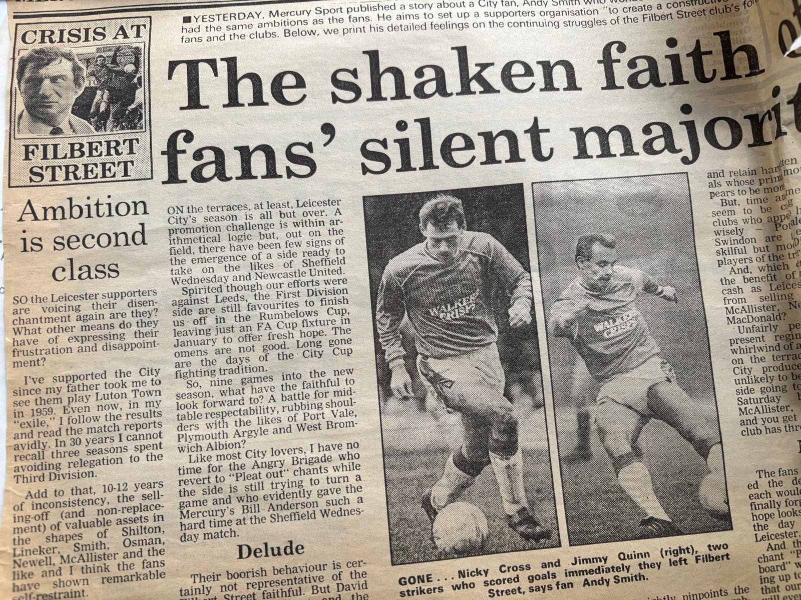 And so to the barricades: Recalling a past campaign for change at Leicester City
